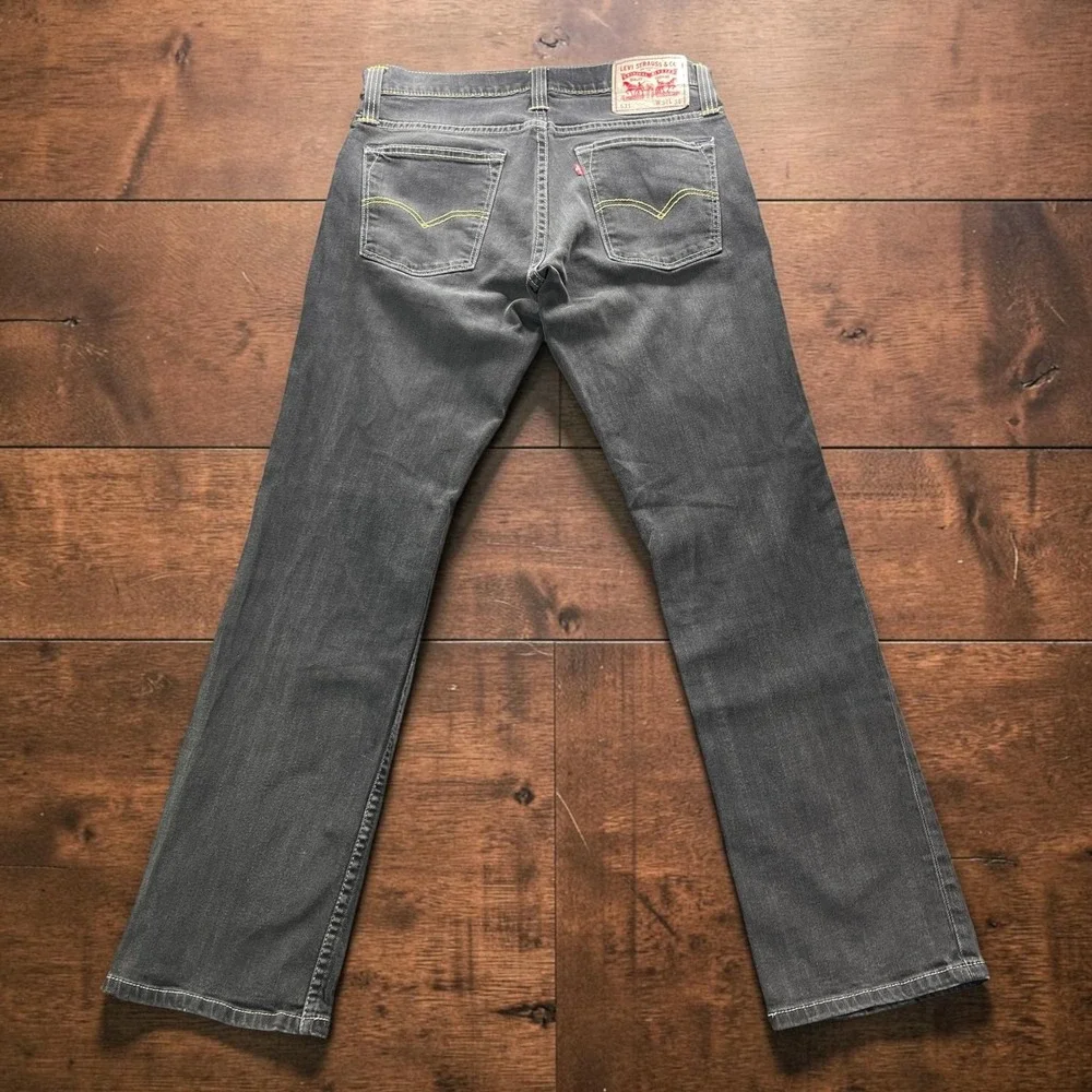 Levis 531 Athletic Slim Fit Jeans Mens 34x34 Fits W33xL32 Gray Charcoal Denim
